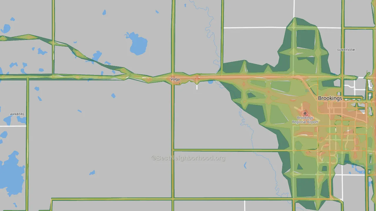 Volga, SD Map of Noise Levels in Volga