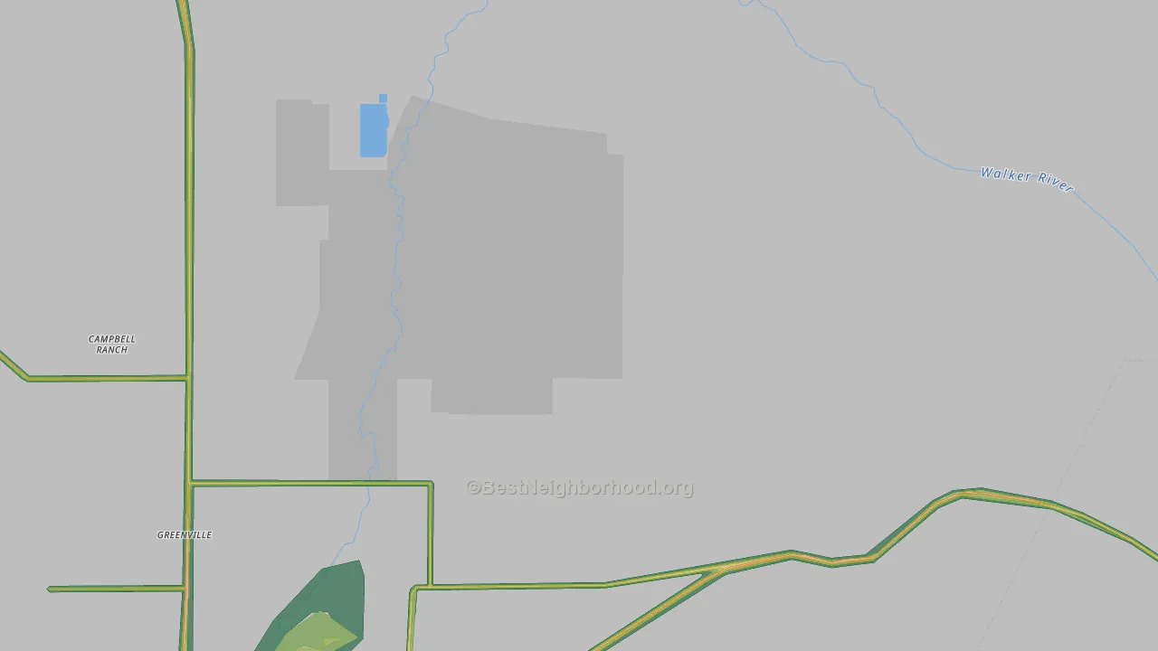 Wabuska, NV Map of Noise Levels in Wabuska