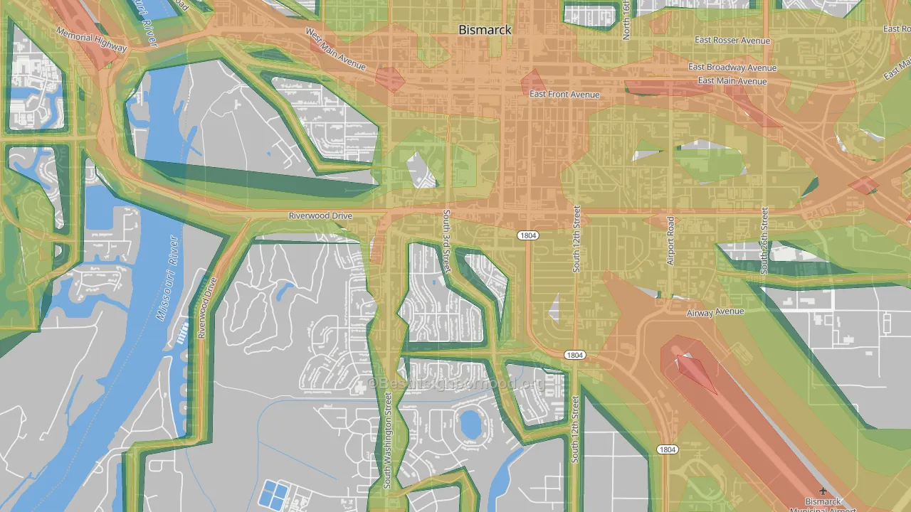 Wachter's, Bismarck, ND Map of Noise Levels in Wachter's