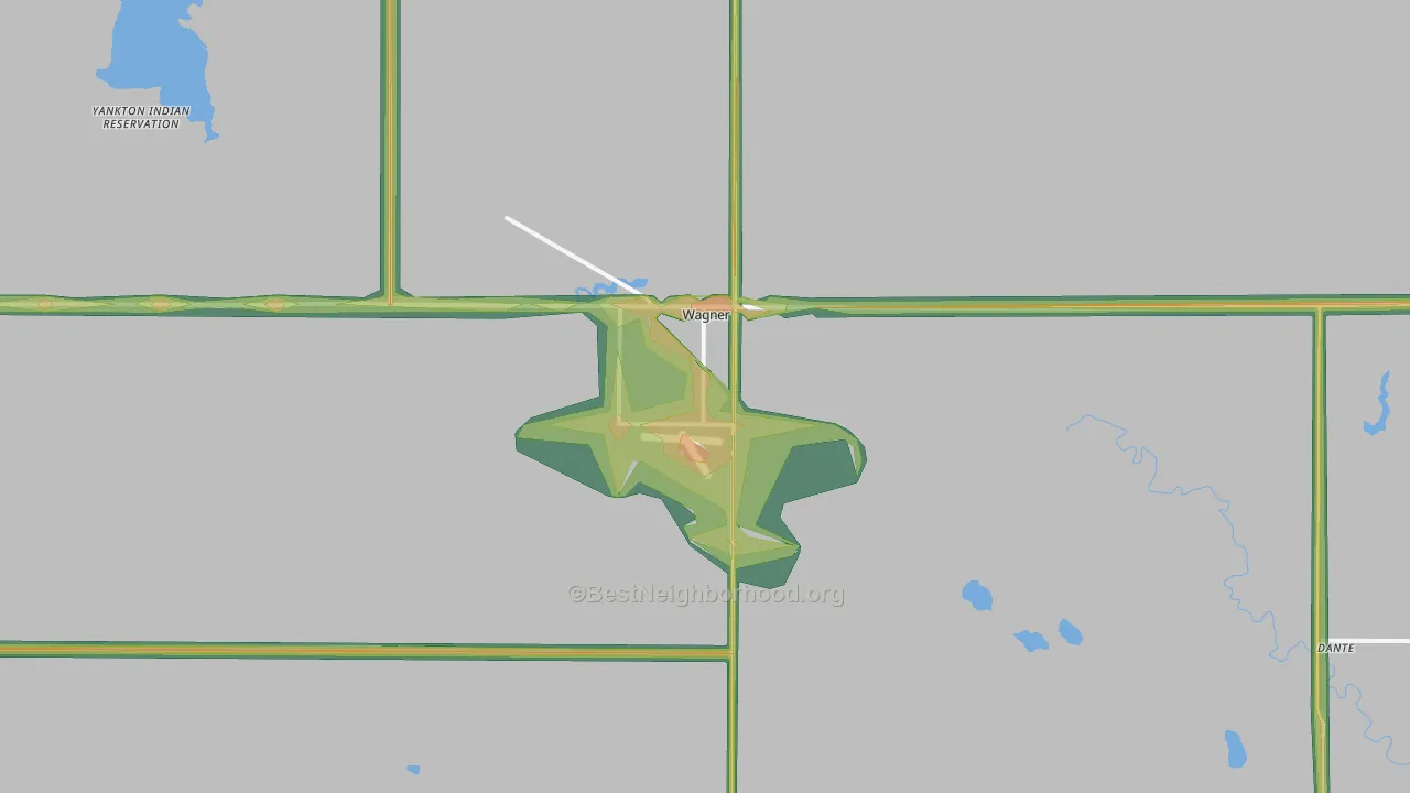 Wagner, SD Map of Noise Levels in Wagner