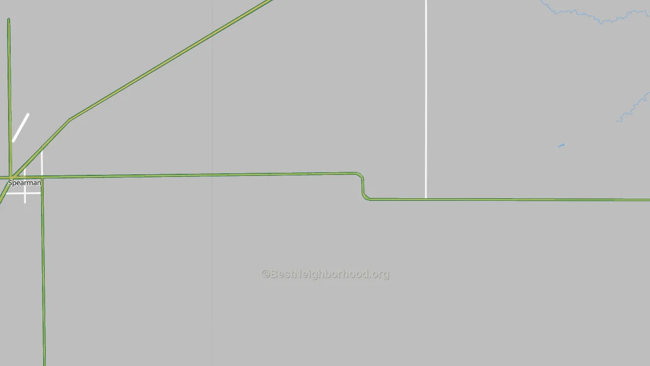 Waka, TX Map of Noise Levels in Waka