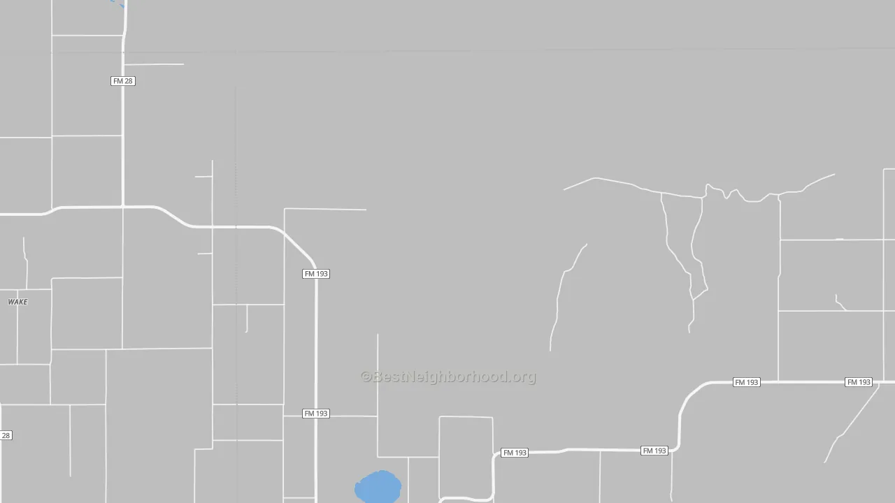 Wake, TX Map of Noise Levels in Wake