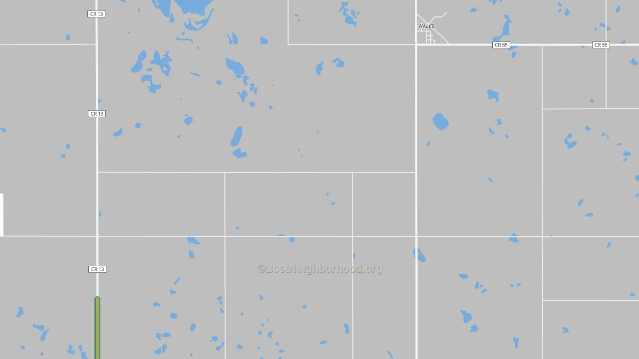 Wales, ND Map of Noise Levels in Wales