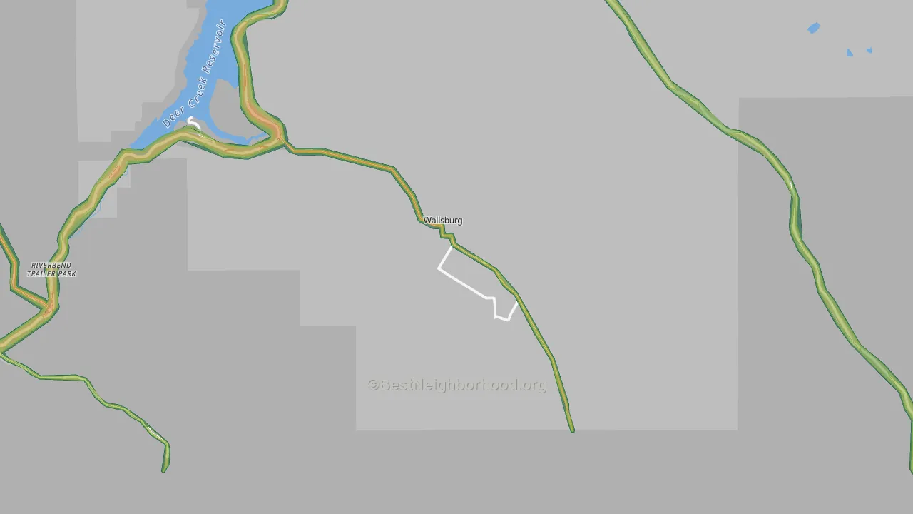 Wallsburg, UT Map of Noise Levels in Wallsburg