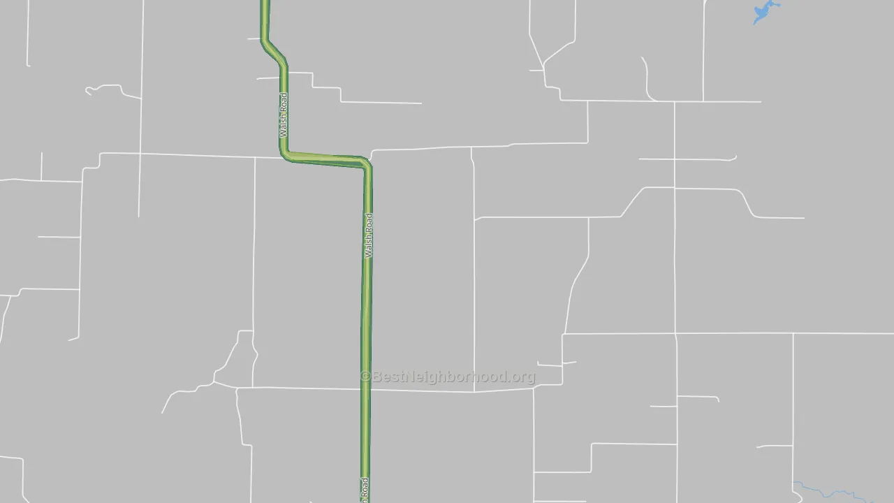 Walsh, IL Map of Noise Levels in Walsh