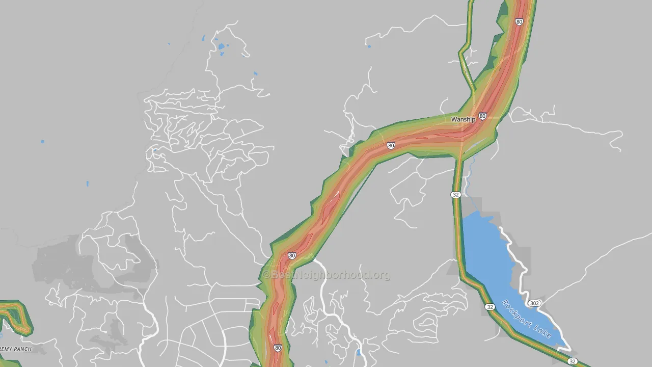 Wanship, UT Map of Noise Levels in Wanship