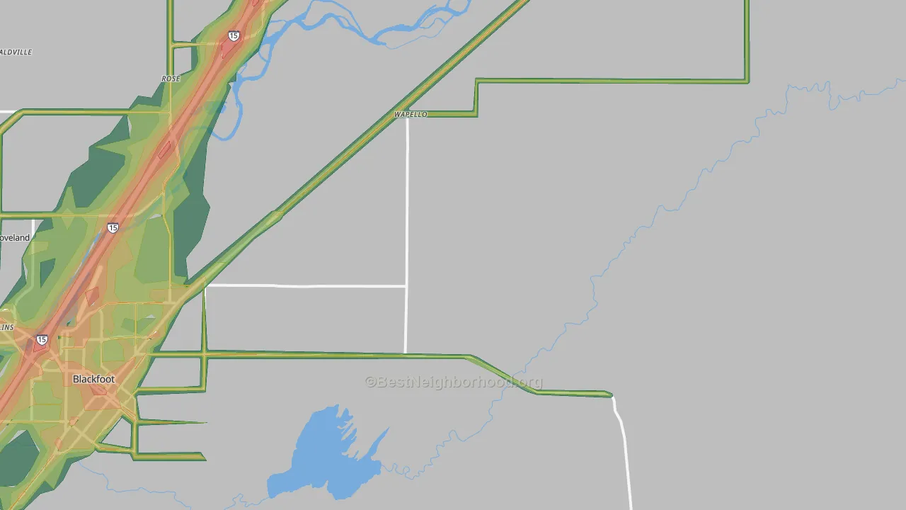 Wapello, ID Map of Noise Levels in Wapello