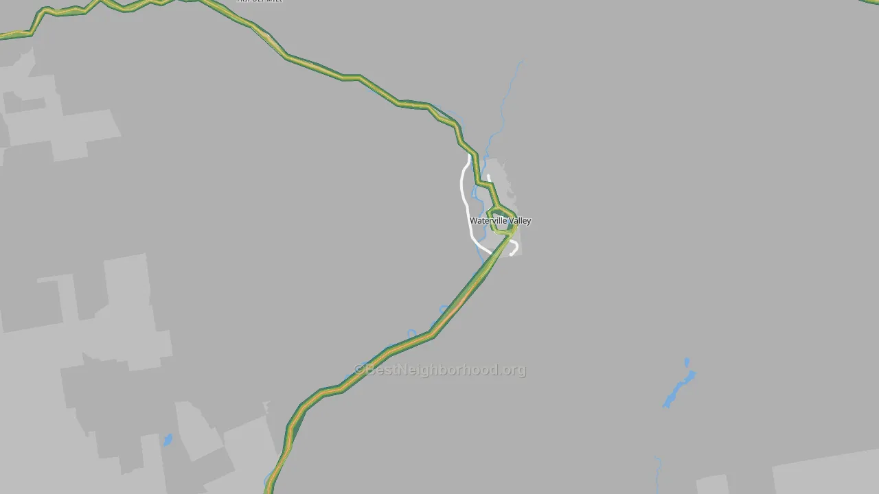 Waterville Valley, NH Map of Noise Levels in Waterville Valley
