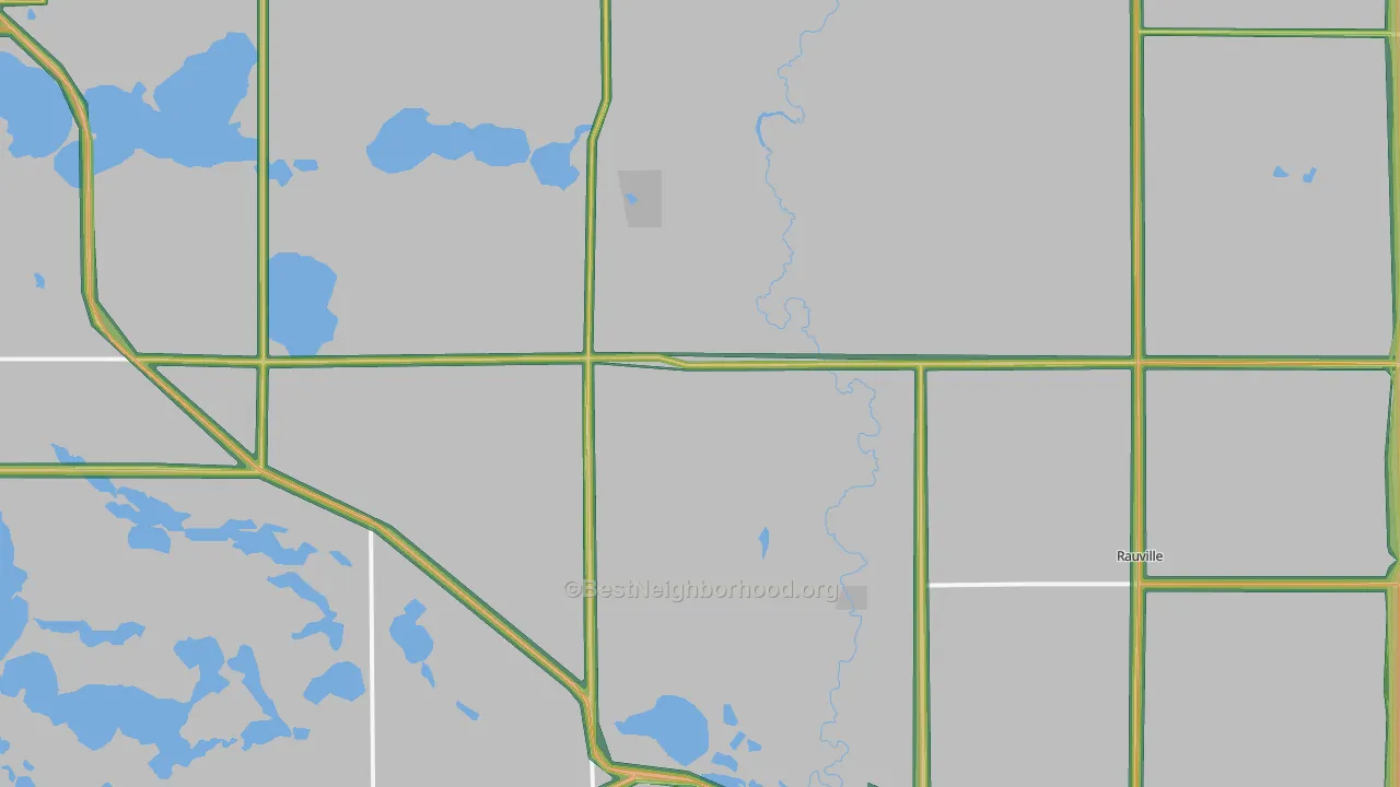 Waverly, SD Map of Noise Levels in Waverly