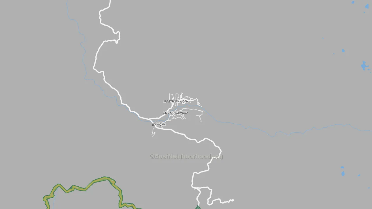Wawona, CA Map of Noise Levels in Wawona