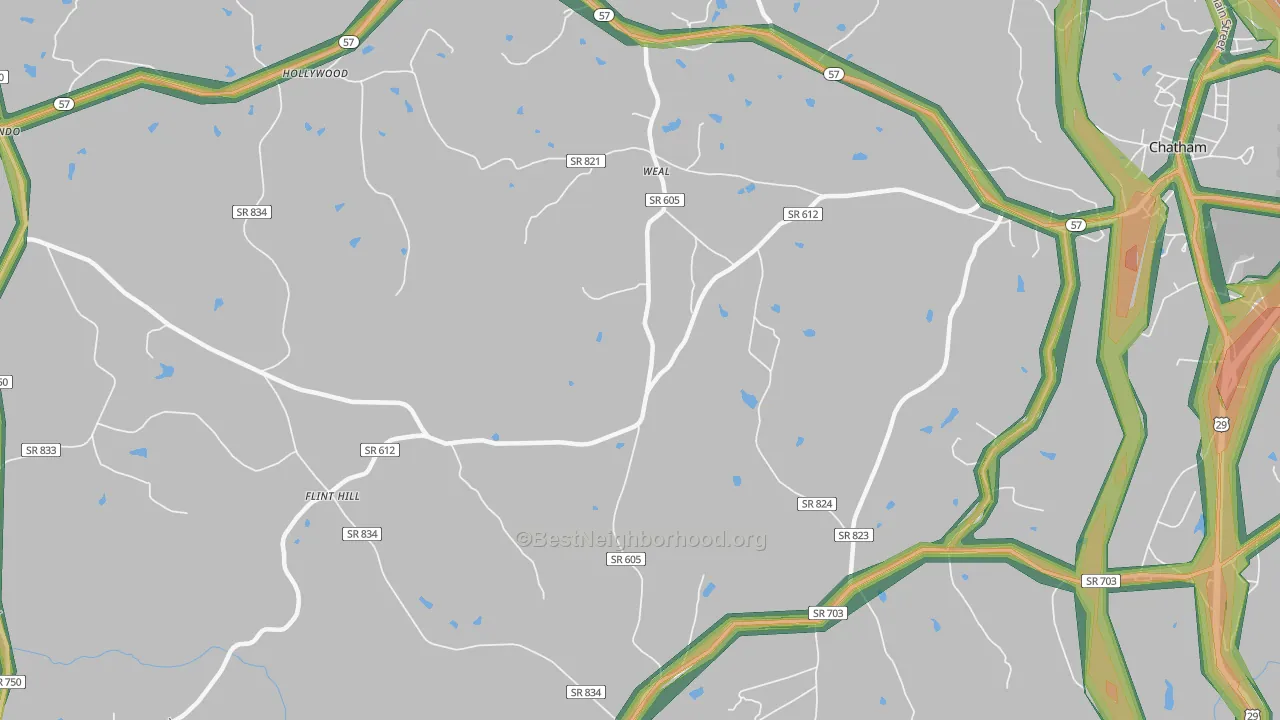 Weal, VA Map of Noise Levels in Weal