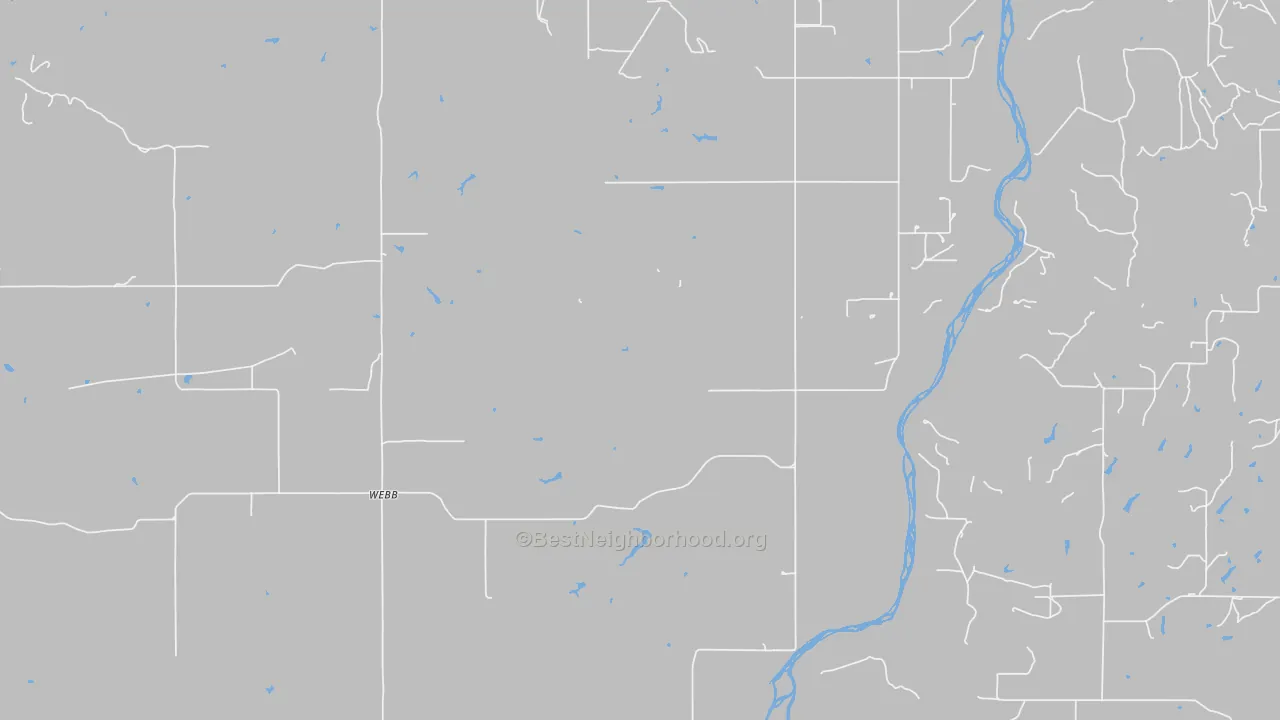 Webb, OK Map of Noise Levels in Webb