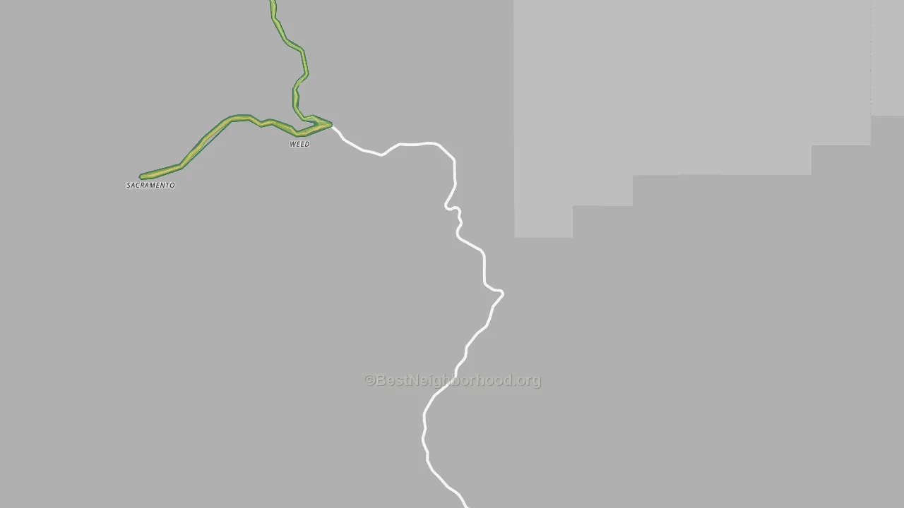 Weed, NM Map of Noise Levels in Weed