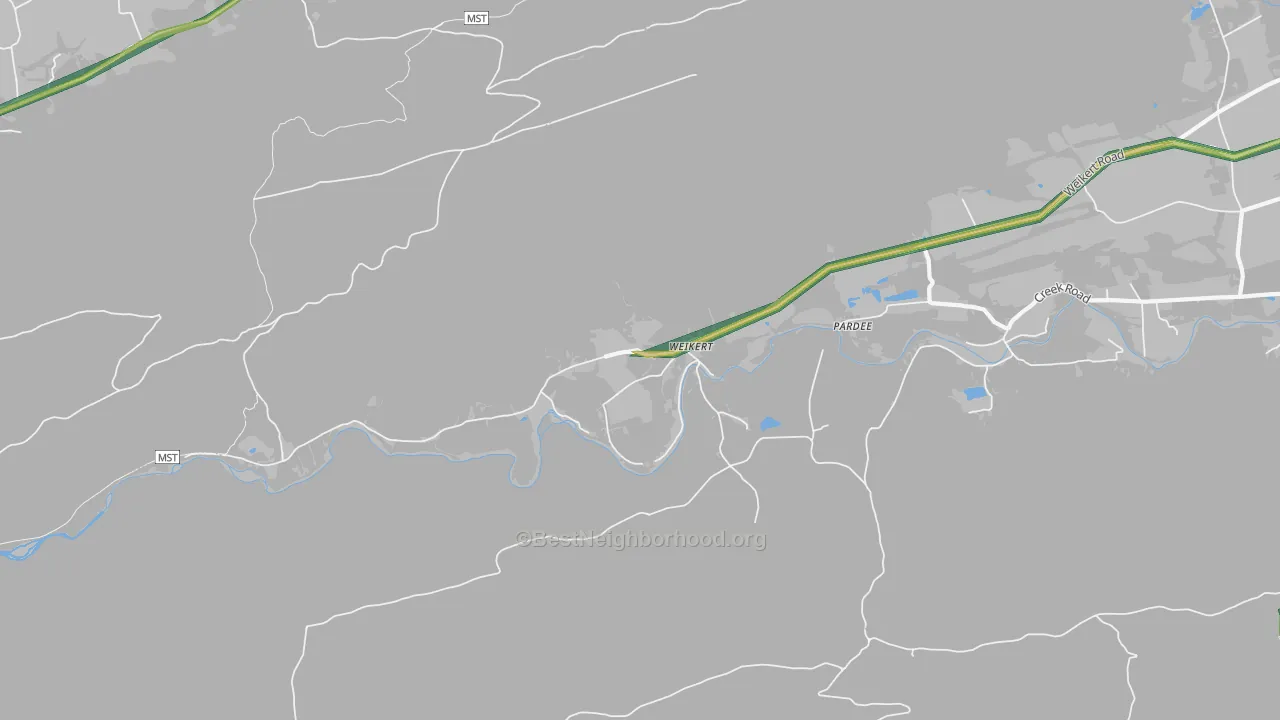 Weikert, PA Map of Noise Levels in Weikert