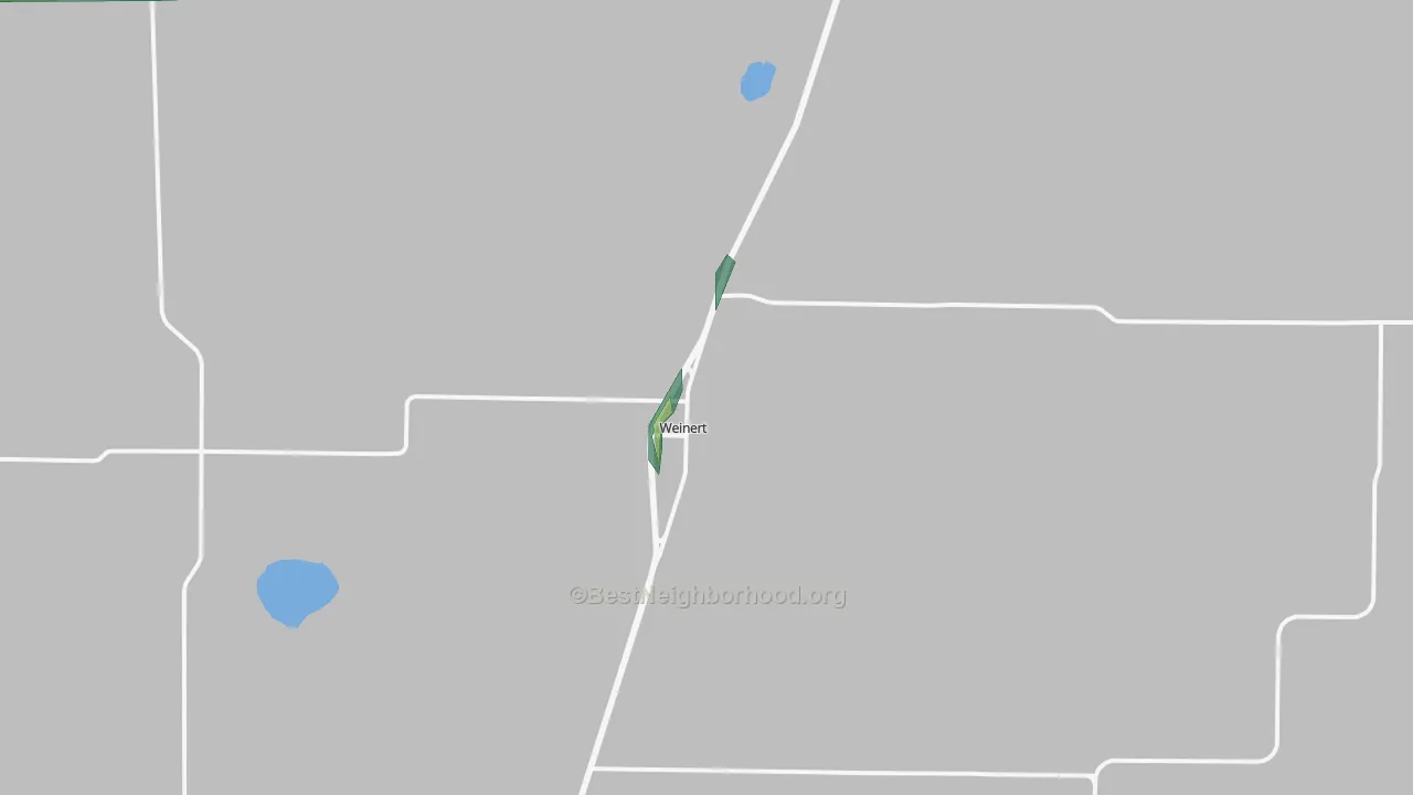 Weinert, TX Map of Noise Levels in Weinert