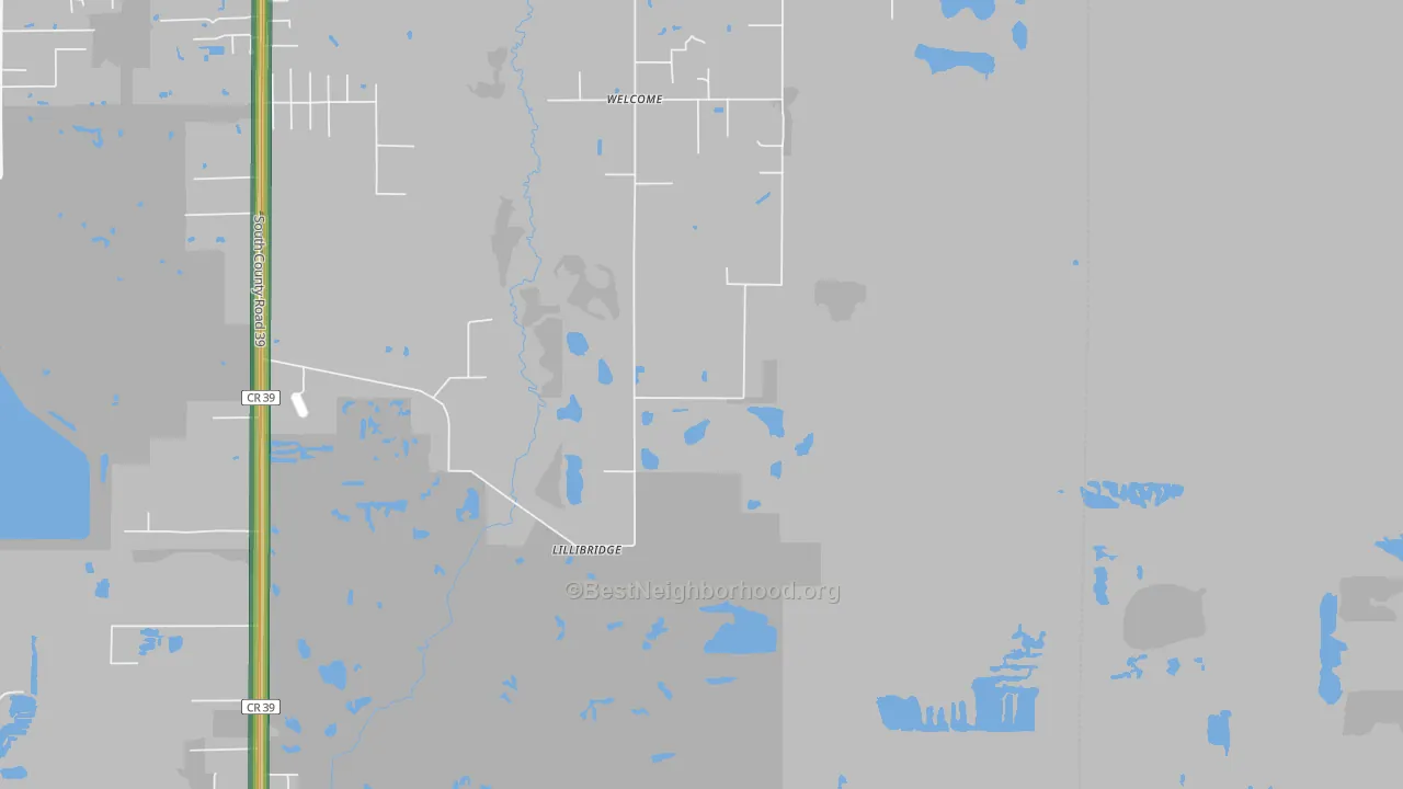 Welcome, FL Map of Noise Levels in Welcome