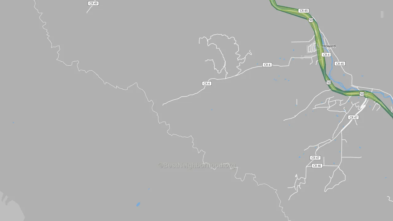 Wellsville, CO Map of Noise Levels in Wellsville