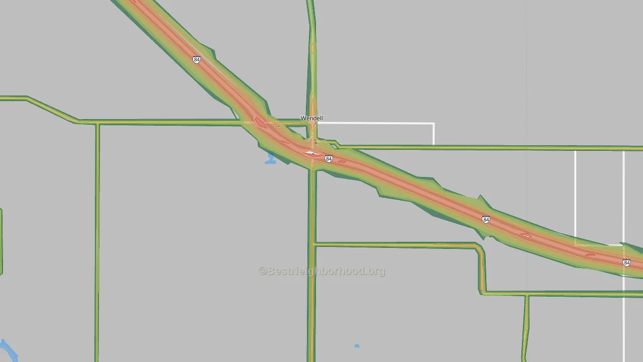 Wendell, ID Map of Noise Levels in Wendell