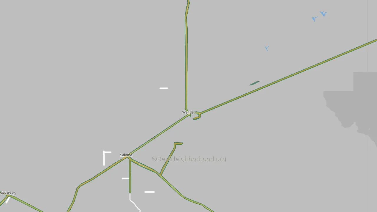 Wenden, AZ Map of Noise Levels in Wenden