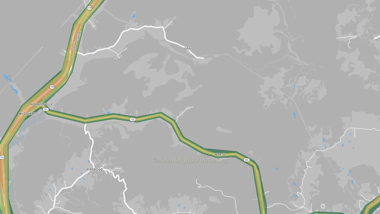 Werth, WV Map of Noise Levels in Werth