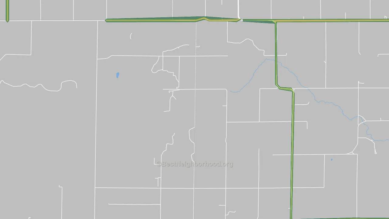 West Hamilton, KS Map of Noise Levels in West Hamilton