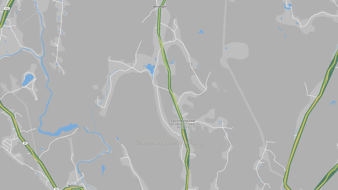 West Townshend, VT Map of Noise Levels in West Townshend