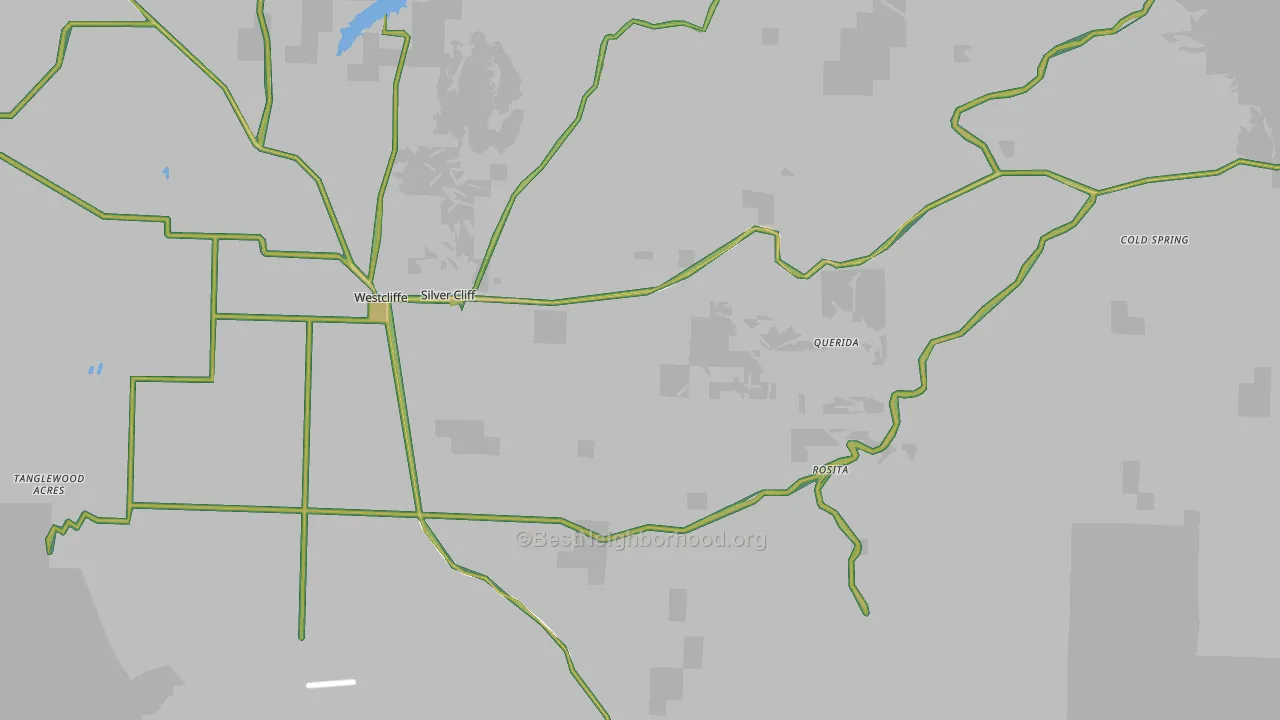 Westcliffe, CO Map of Noise Levels in Westcliffe