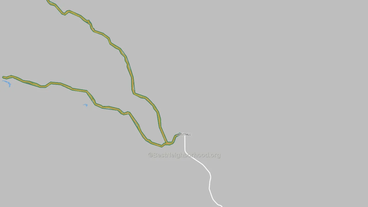 Westfall, OR Map of Noise Levels in Westfall
