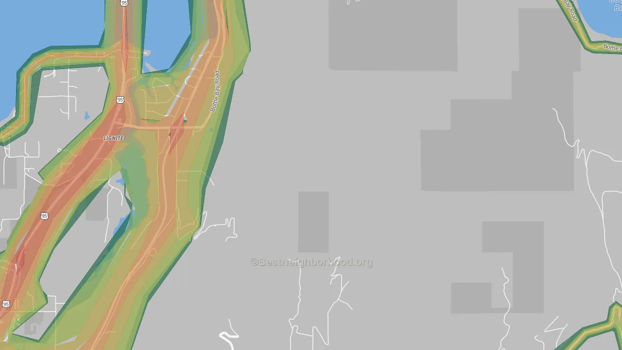Westmond, ID Map of Noise Levels in Westmond