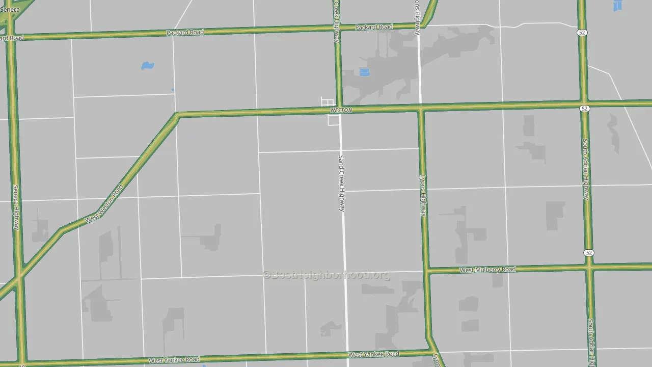 Weston, MI Map of Noise Levels in Weston