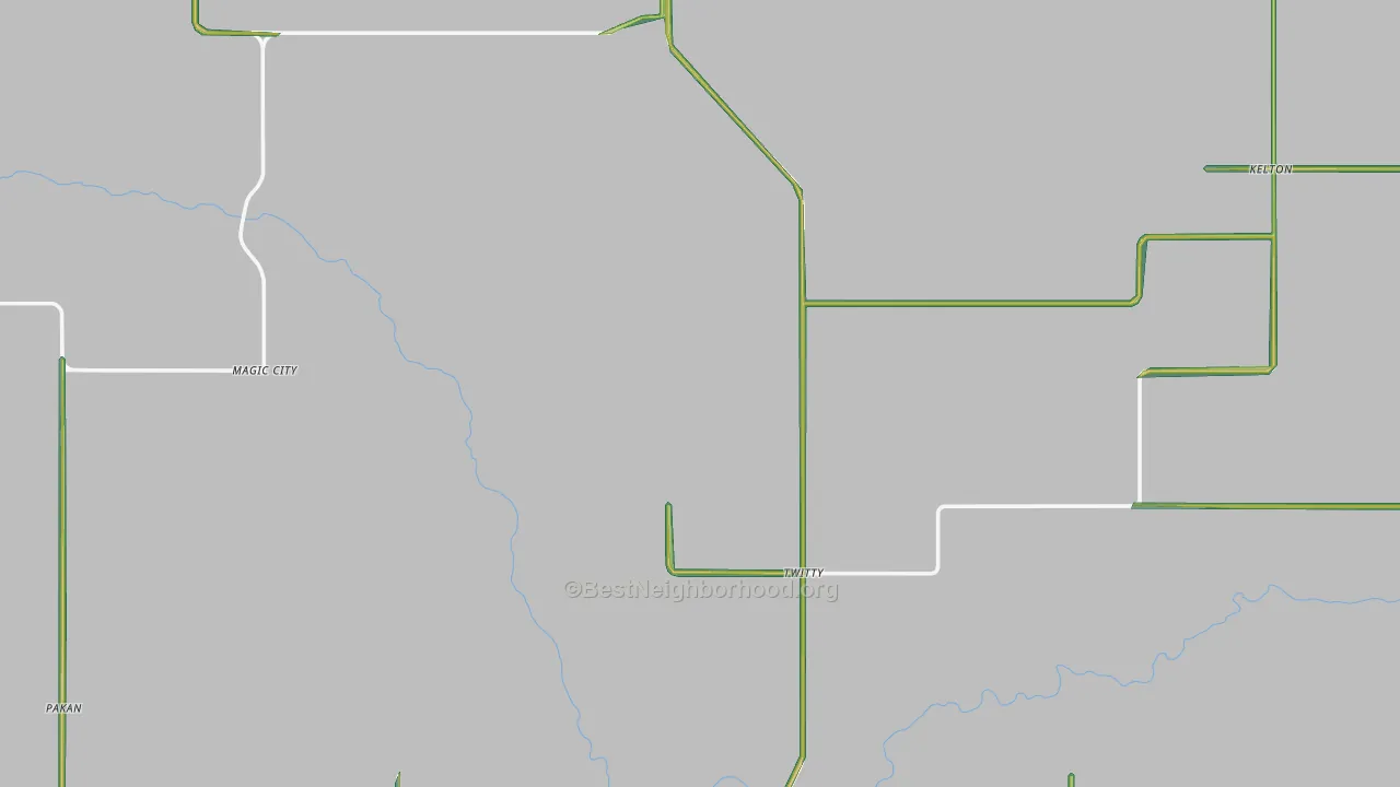 Wheeler County, TX Map of Noise Levels in Wheeler County