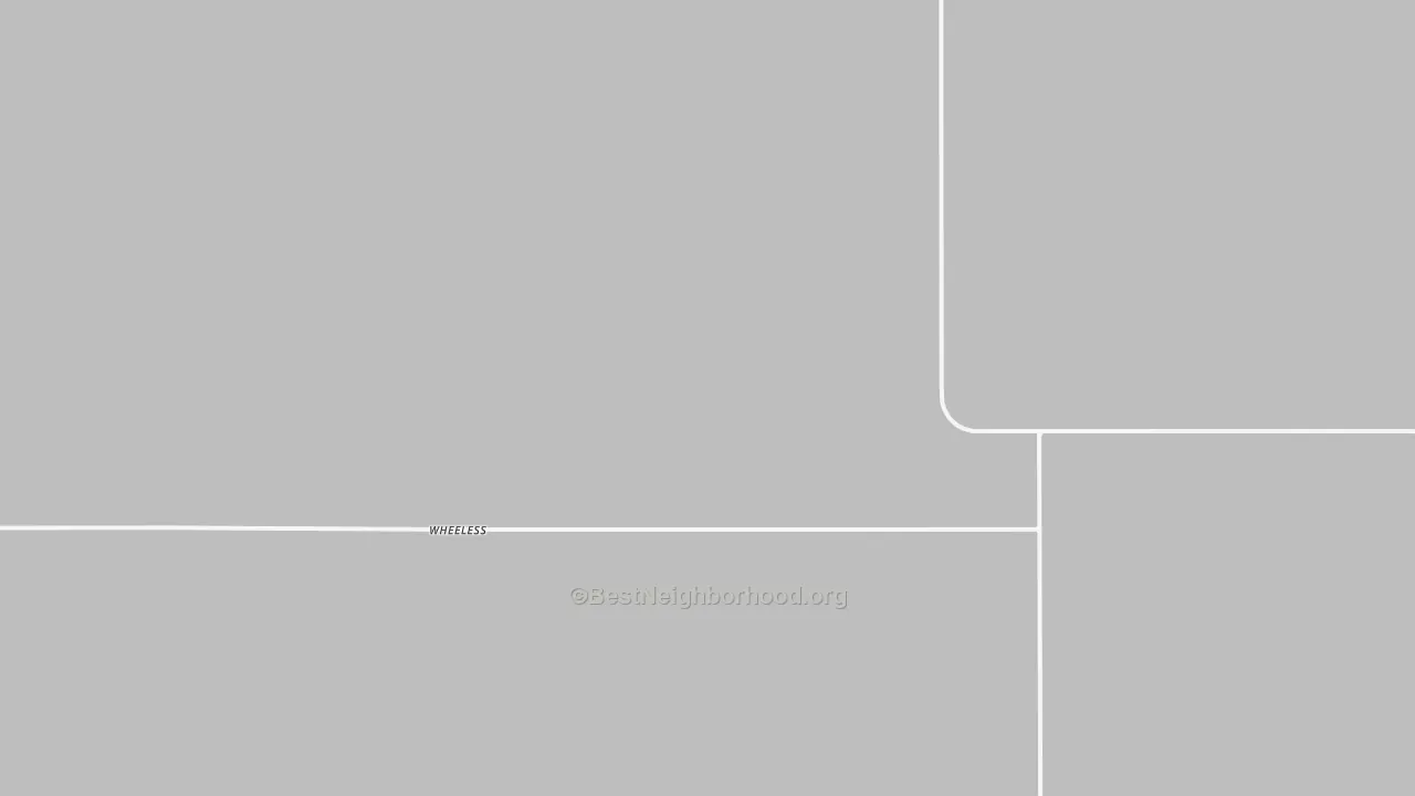 Wheeless, OK Map of Noise Levels in Wheeless