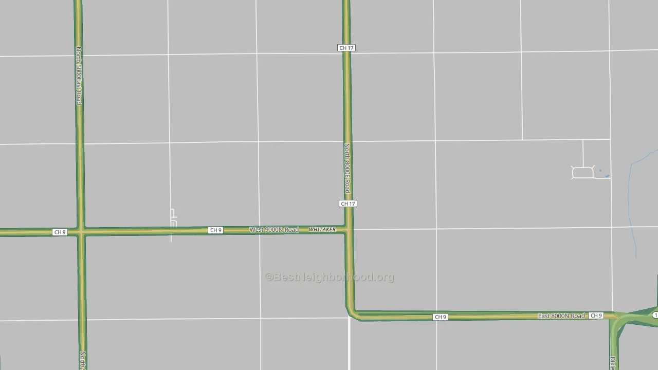 Whitaker, IL Map of Noise Levels in Whitaker