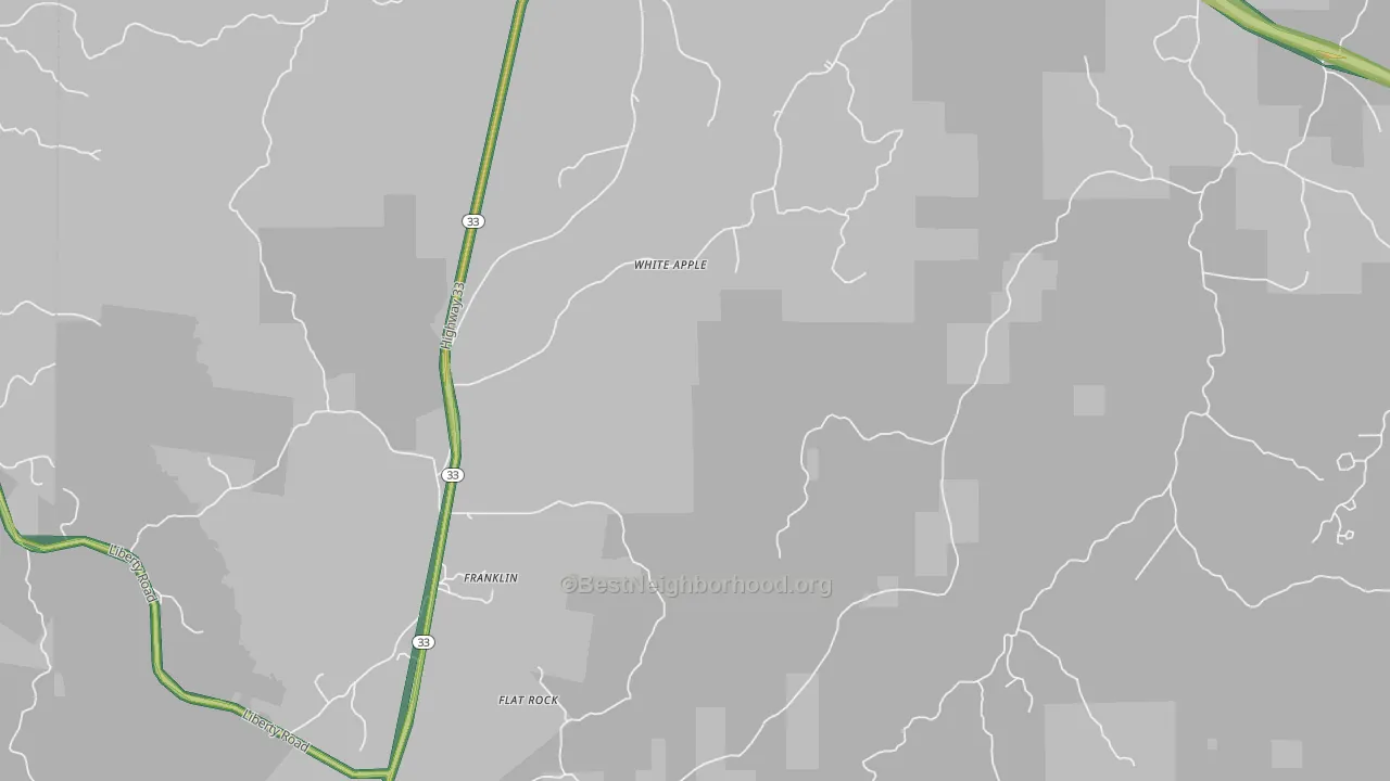 White Apple, MS Map of Noise Levels in White Apple