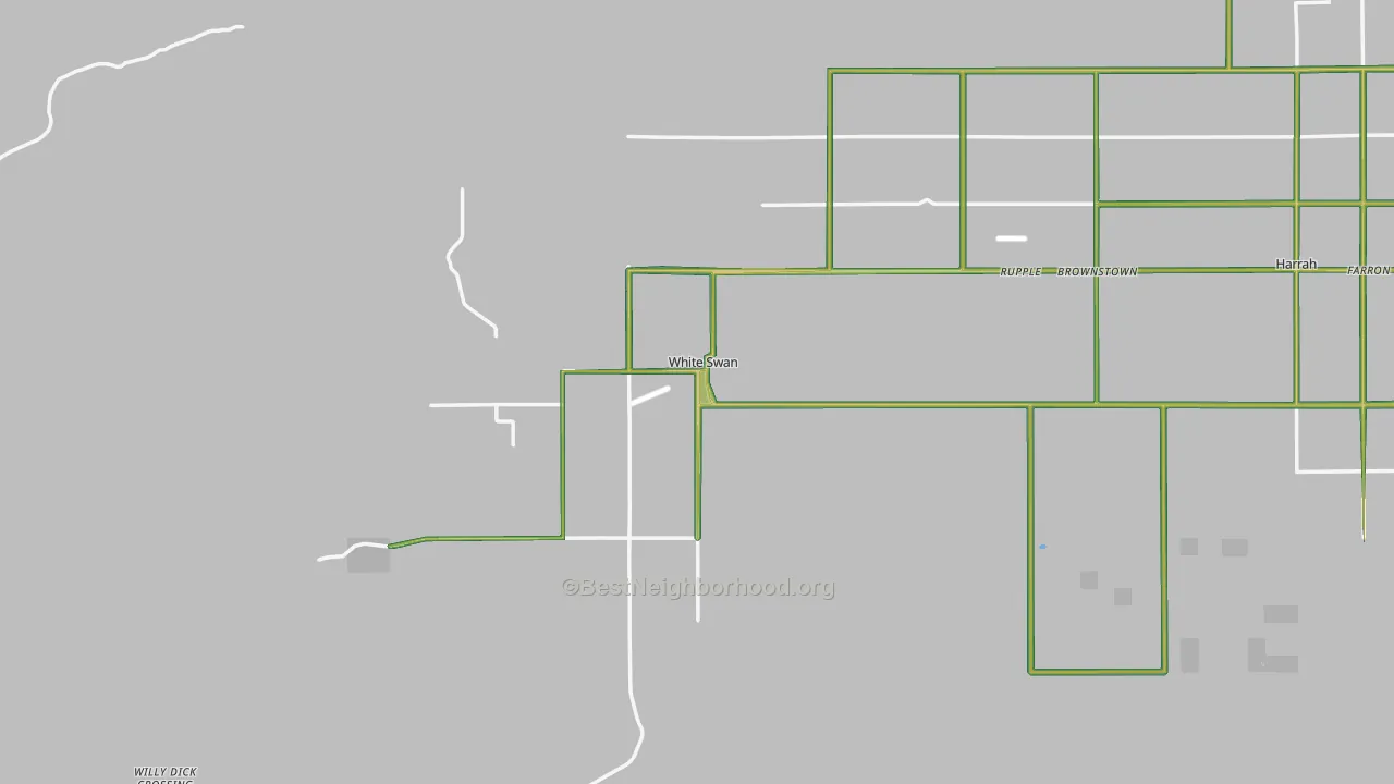 White Swan, WA Map of Noise Levels in White Swan