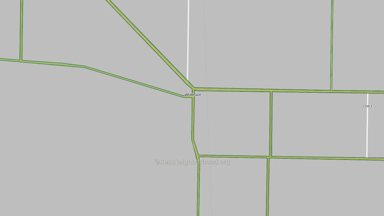 Whiteface, TX Map of Noise Levels in Whiteface