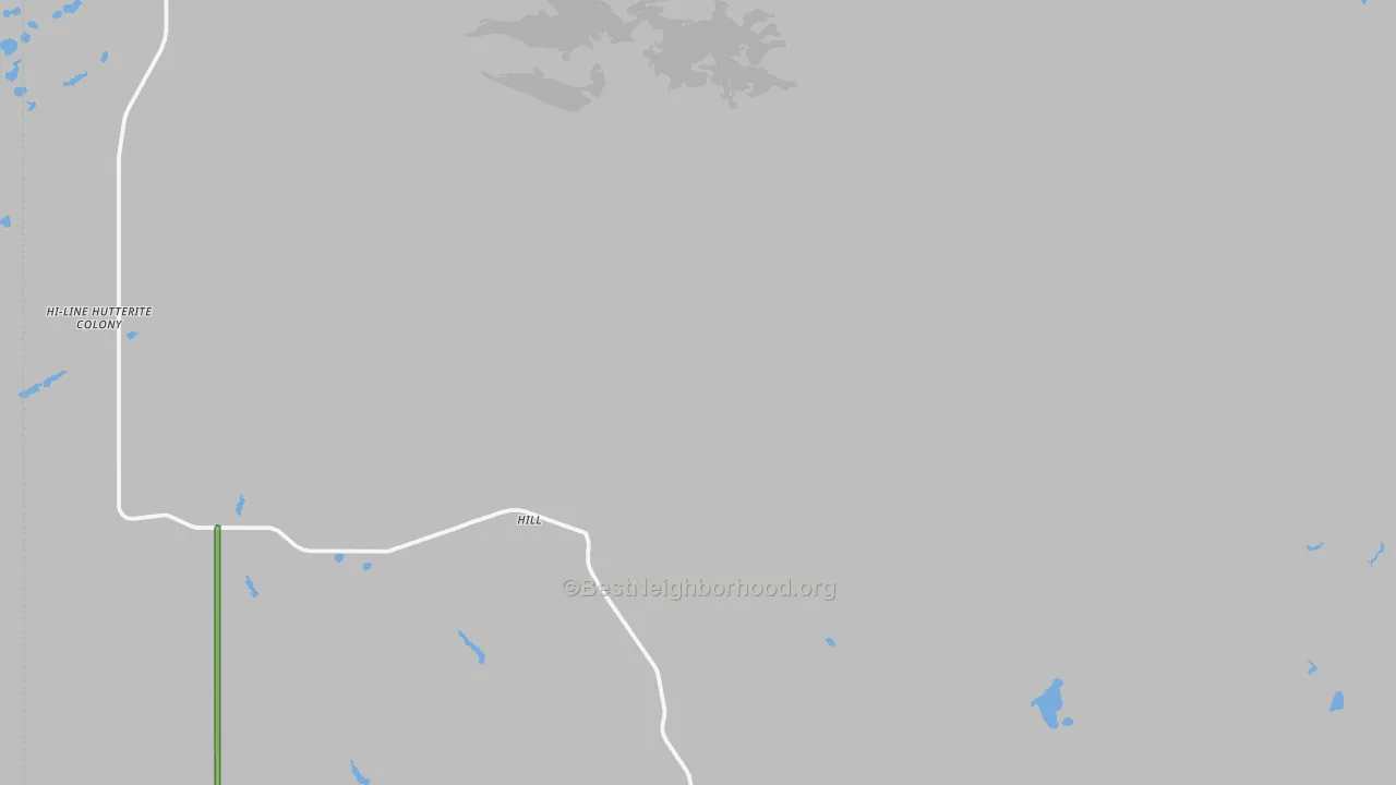 Whitlash, MT Map of Noise Levels in Whitlash