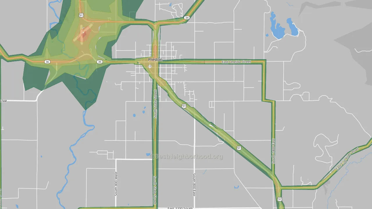 Whitney, ID Map of Noise Levels in Whitney