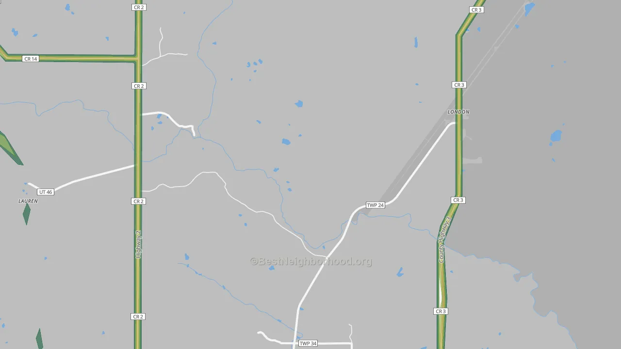 Whyte, MN Map of Noise Levels in Whyte