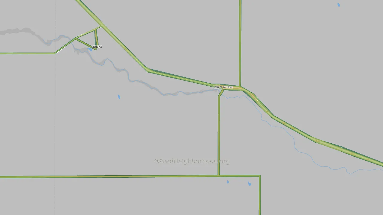 Wild Horse, CO Map of Noise Levels in Wild Horse