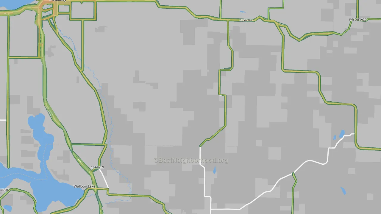 Wildwood, MI Map of Noise Levels in Wildwood