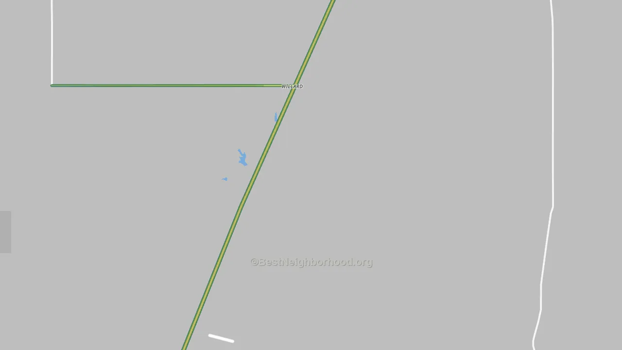 Willard, MT Map of Noise Levels in Willard