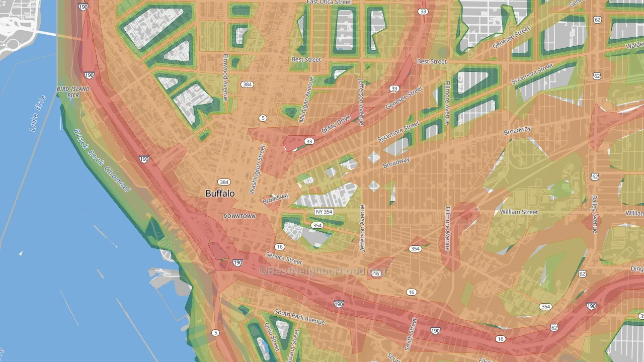 Willert Park, Buffalo, NY Map of Noise Levels in Willert Park