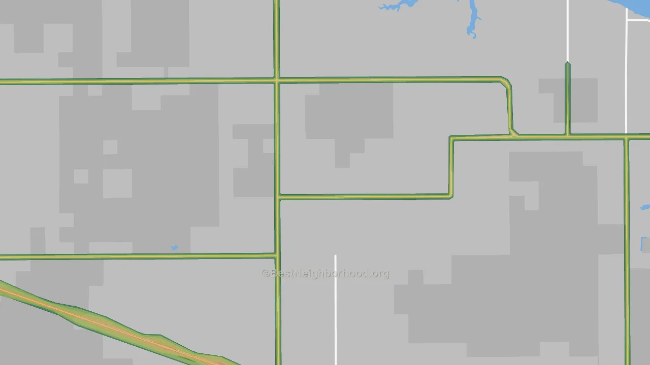 Williams, MN Map of Noise Levels in Williams