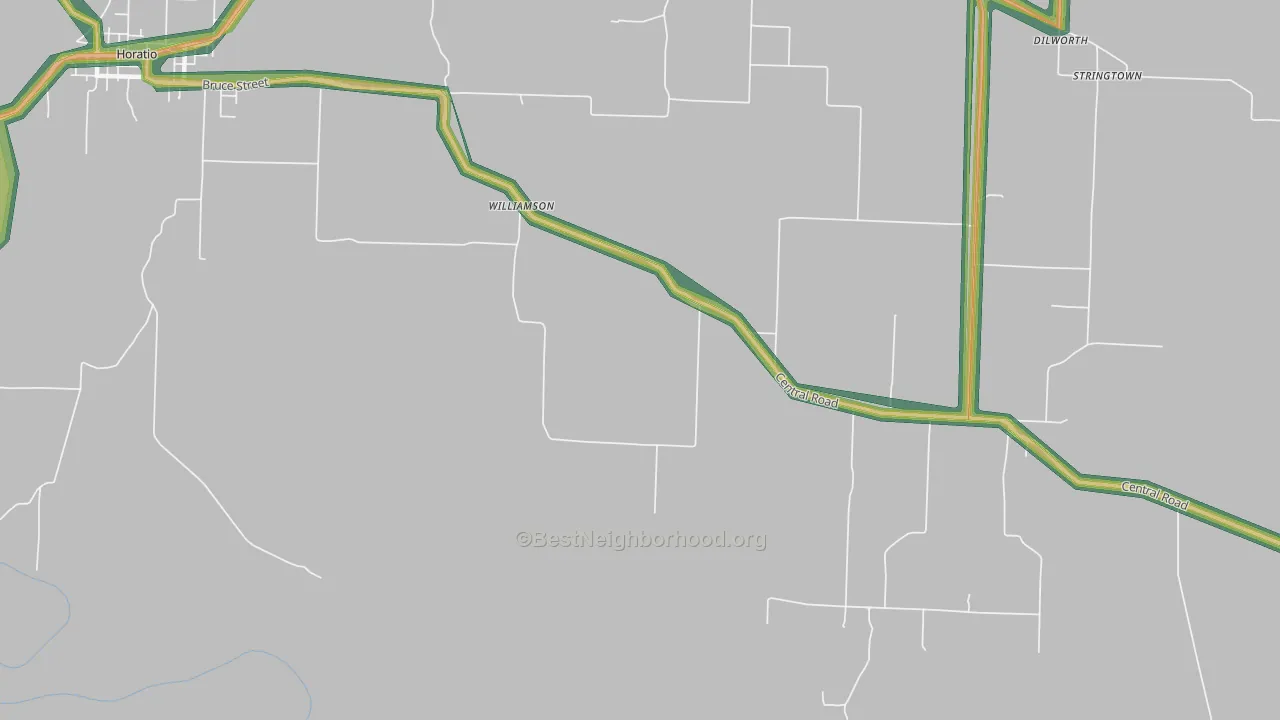 Williamson, AR Map of Noise Levels in Williamson