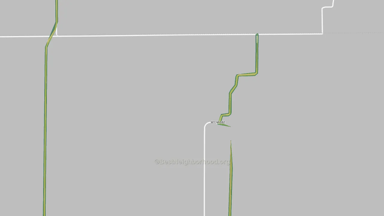 Wilmore, KS Map of Noise Levels in Wilmore
