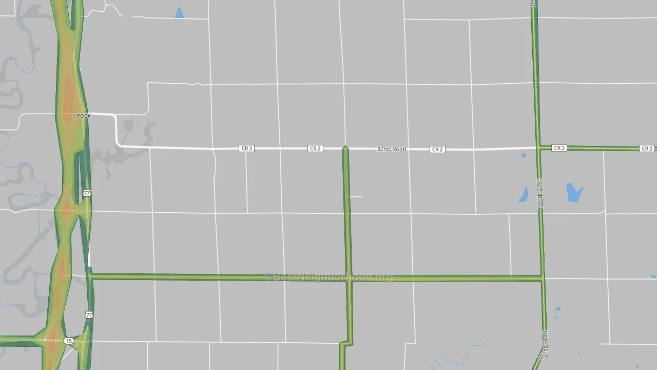 Wilmot, KS Map of Noise Levels in Wilmot