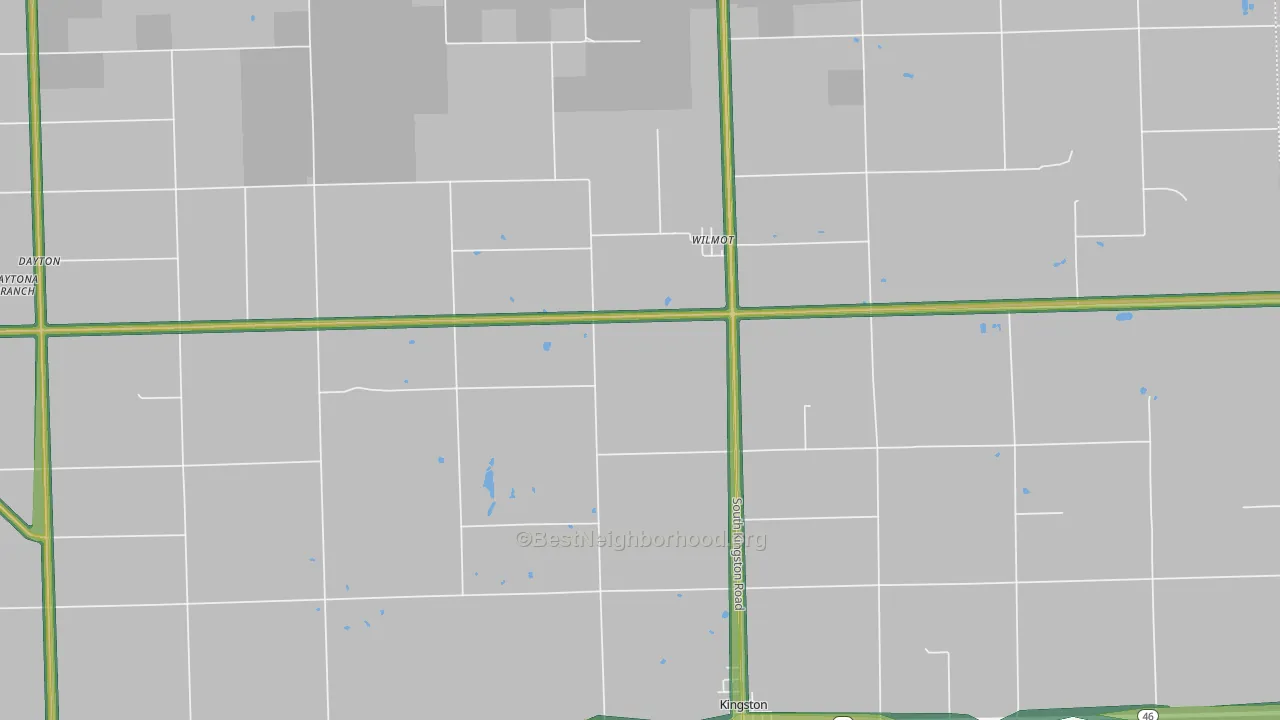 Wilmot, MI Map of Noise Levels in Wilmot