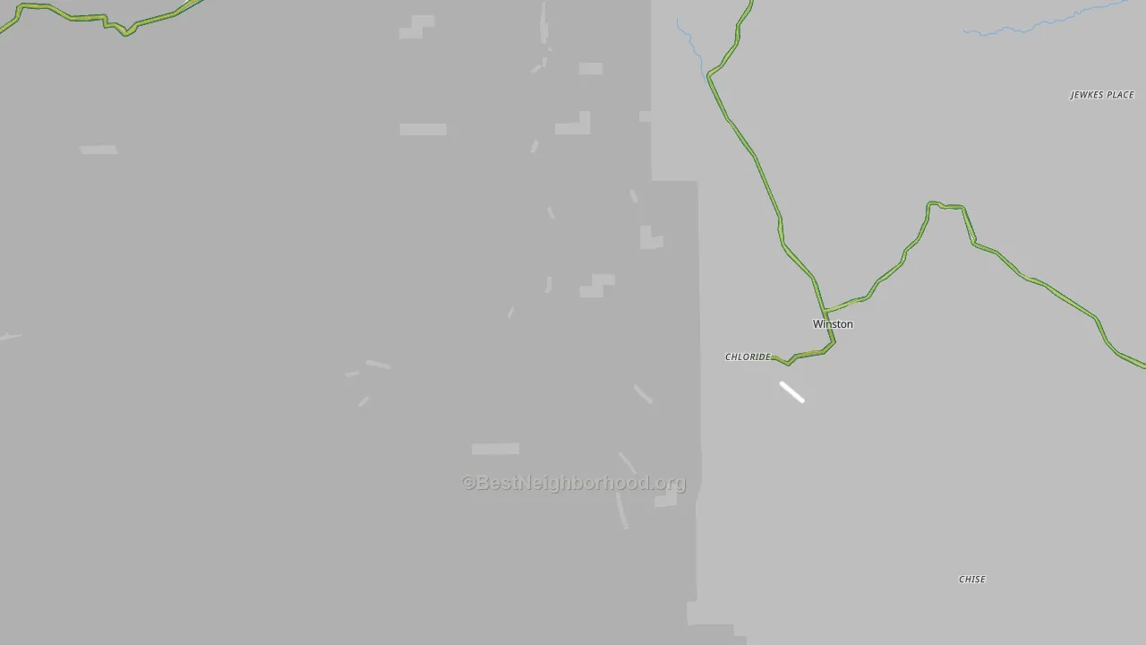 Winston, NM Map of Noise Levels in Winston
