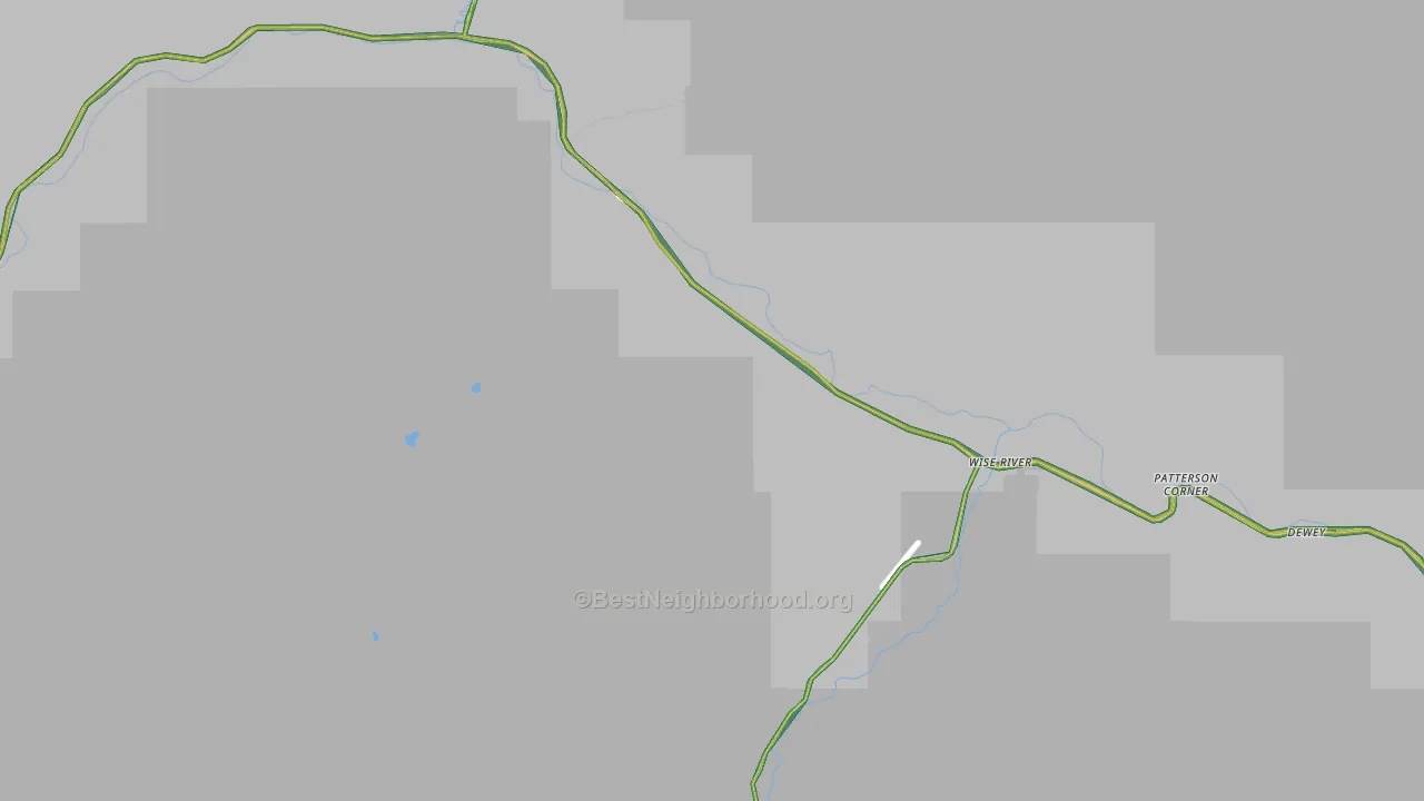 Wise River, MT Map of Noise Levels in Wise River